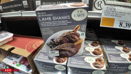 A La Carte Lamb Shanks Herbs de Provence