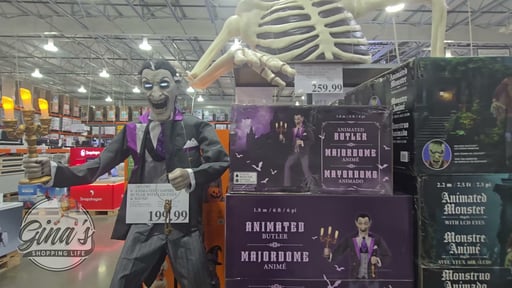 6' Animated Vampire Butler with LED Eyes & Sound