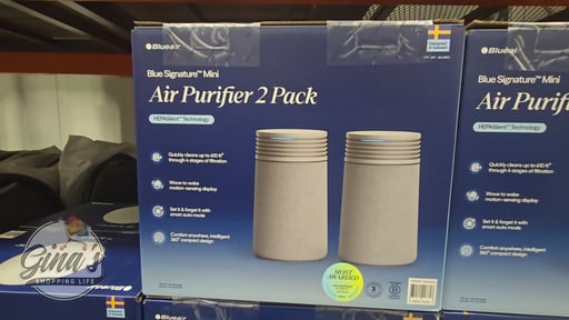 Blueair Mini Signature Air Purifier, 2-Pack with Replacement Filters