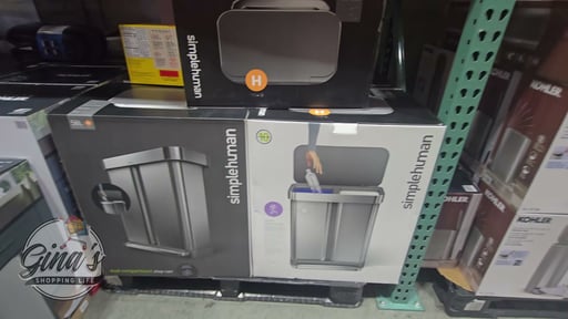 simplehuman 58L Dual Compartment Step Can