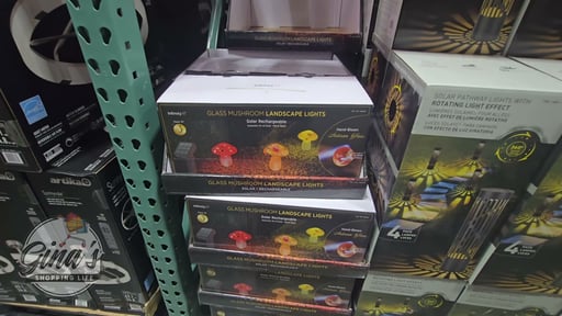 Infinity X1 Solar Glass Mushroom Lights 3-Pack