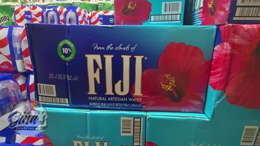 FIJI Natural Artesian Water, 24 Pack, 16.9 oz Bottles
