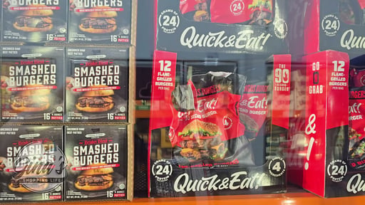Quick & Eat! Flame-Grilled Angus Beef Burger Patties, 12 ct / 4 oz, 3 lbs