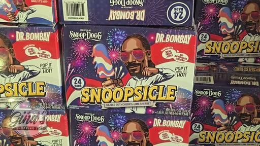 Dr. Bombay Snoopsicle Raspberry Cherry Lime Sherbet Bars, 24 x 1.65 oz