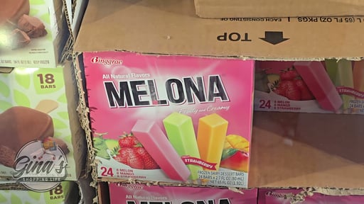 Melona Ice Bars Mango/Strawberry/Melon 24 Count, 2.7 oz Each