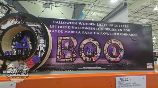 BOO Wood Letters with LED Lights, Set of 3