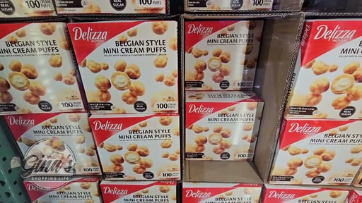 Delizza Belgian Style Mini Cream Puffs 100ct