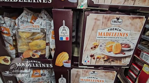 St Michel Madeleines Choc/Hazelnut Filled 20ct
