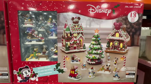 Disney Holiday Gingerbread Village, 13-Piece Set