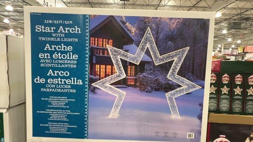 9' Star Arch with Twinkle LEDs