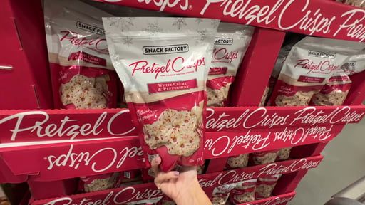 Snack Factory White Chocolate Peppermint Pretzel Crisps 20 oz