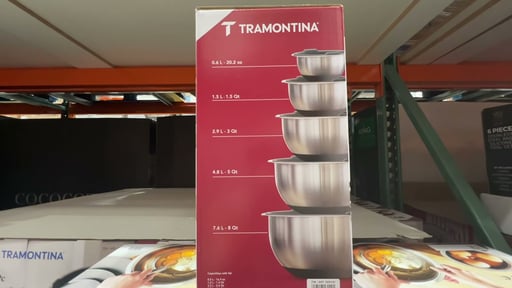 Tramontina 10-Piece Stainless Steel Mixing Bowl Set