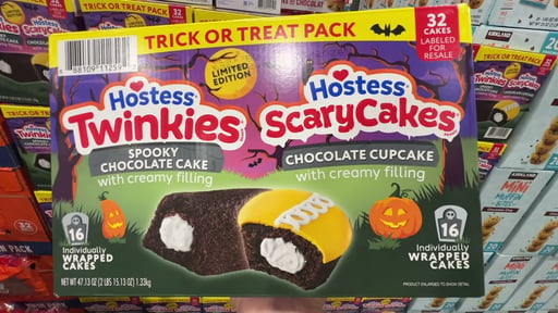 Hostess Halloween ScaryCakes Cupcakes & Chocolate Cake Twinkies Variety Pack, 32 Count