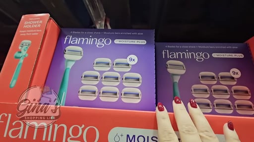 Flamingo by Harry's Razor Set 1 Handle, 9 Cartridges