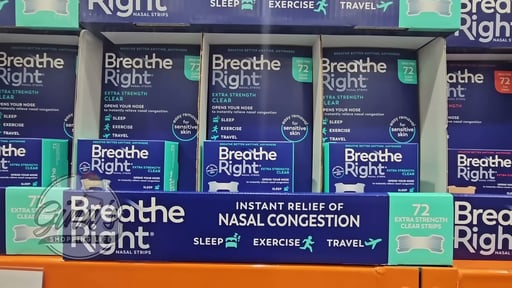 Breathe Right Extra Nasal Strips Clear 72 Count