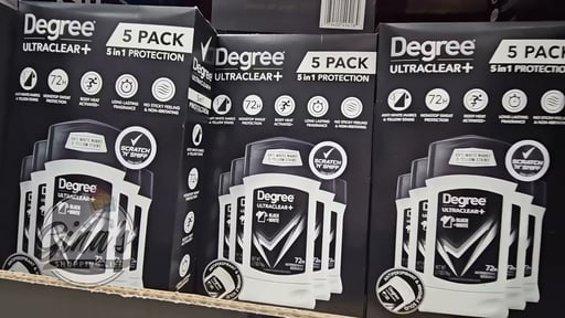 Degree UltraClear+ Antiperspirant Deodorant Black & White 5-Pack, 2.7 oz Each