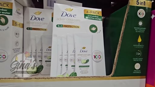 Dove Advanced Care Invisible+ Antiperspirant 4-Pack, 2.6 oz