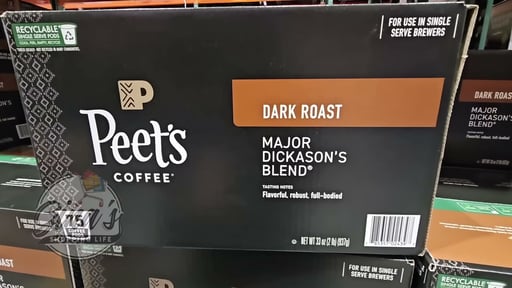 Peet's Coffee Major Dickason's Blend Dark Roast 75 Count K-Cup Pods