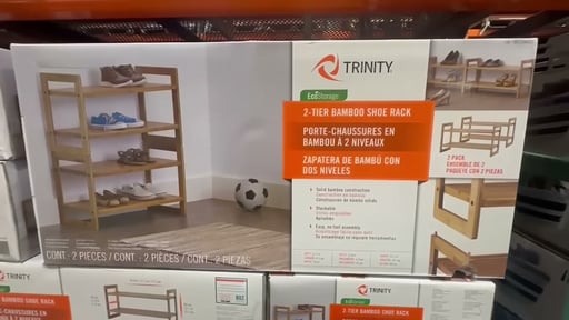 Trinity Bamboo Shoe Rack 2-Pack