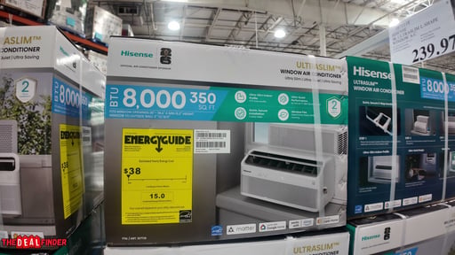 Hisense 8,000 BTU UltraSlim Smart Inverter Window Air Conditioner