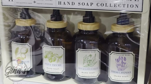 H+B Botanical Home Hand Soap, 4 Pack, 19.5 fl oz Each