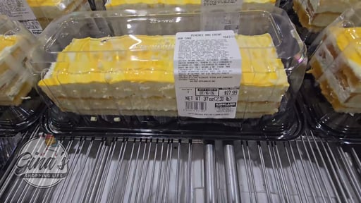 Kirkland Signature Peaches and Cream Bar Cake