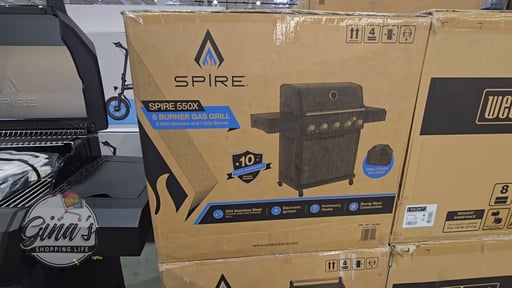 Spire 6-Burner 550X Gas Grill with Cover