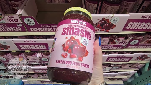Smash Foods Cherry Pomegranate Superfood Fruit Spread, 30 oz