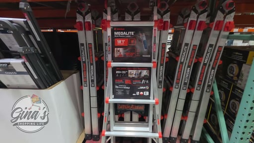 Little Giant MegaLite Multi-Position Ladder with Storage Rack