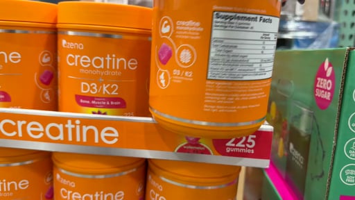 Zena D3/K2 + Creatine Gummies, 225 Count