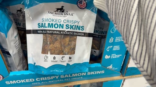 Salmon Snax Smoked Crispy Salmon Skin 12 OZ