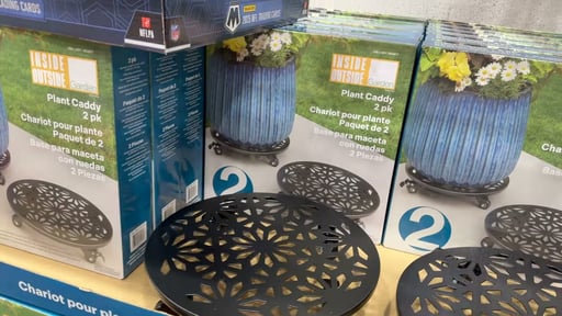 Steel Planter Caddy Set of Two