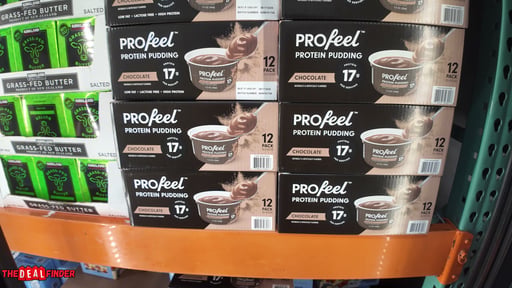PROfeel Protein Pudding Chocolate, 12-Pack (5.3 oz each)