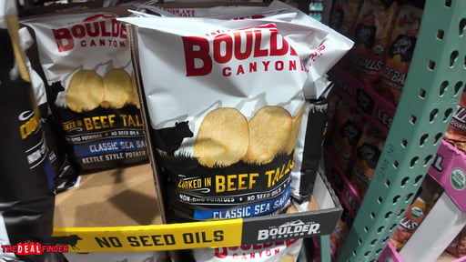 Boulder Canyon Beef Tallow Classic Sea Salt Kettle Style Potato Chips, 22 oz