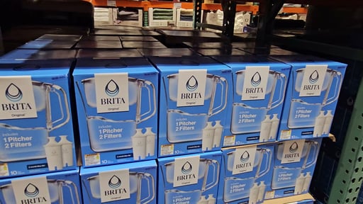 Brita Champlain Water Pitcher with 2 Filters, 10 Cup