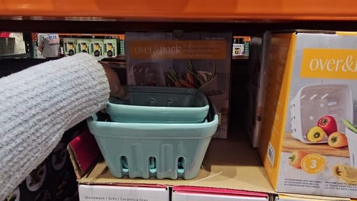 over&back 3-Piece Multipurpose Baskets