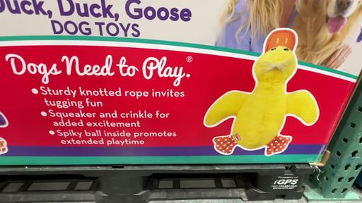 KONG Duck Duck Goose Plush Dog Toy