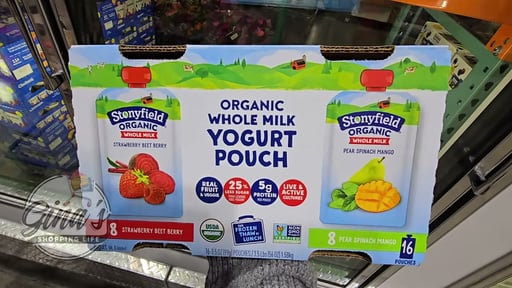 Stonyfield Organic Yogurt Pouch, 16 Count, 3.5 oz Each