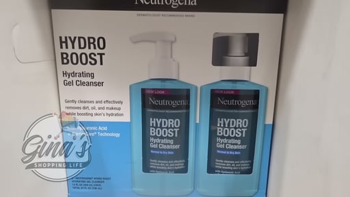 Neutrogena Hydro Boost Gel Cleanser, 2-Pack, 12 fl oz Each