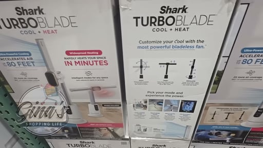 Shark TurboBlad Cool + Heat Ultra-Customizable Bladeless Tower Fan and Heater
