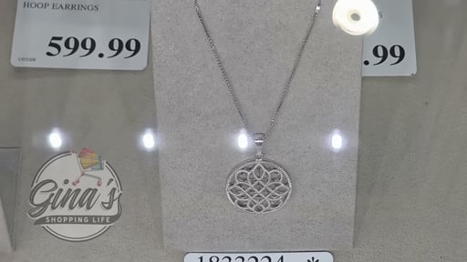 14kt White Gold Textured Design Medallion Pendant