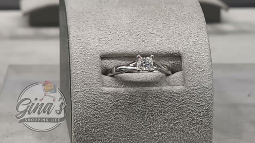 Platinum VS2 G 0.50ct Princess Cut Diamond Solitaire Ring