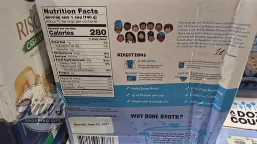 A Dozen Cousins Bone Broth Rice w/Salt 6/8 oz