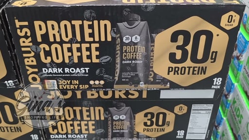 Joyburst Protein Shake Dark Roast Coffee 11 fl oz/18 pk