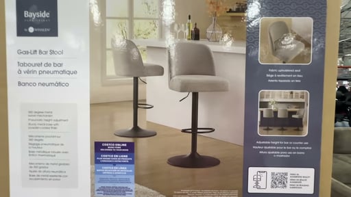 Bayside Furnishings Highland Gas Lift Bar Stool