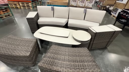 SunVilla Middleton 7-Piece Fire Sectional Set