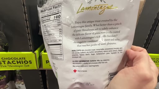 LaMontagne Chocolate Pistachios 17.68 oz