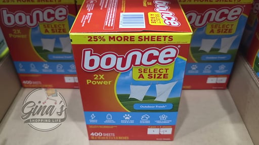 Bounce Select-A-Size Dryer Sheets, Outdoor Fresh, 400 Sheets