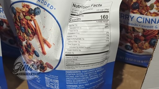 Nu Trail Blueberry Cinnamon Granola 22oz