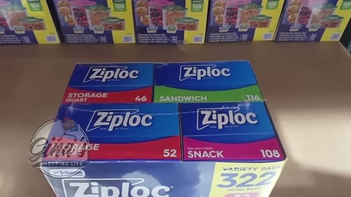 Ziploc Variety Pack 322 CT